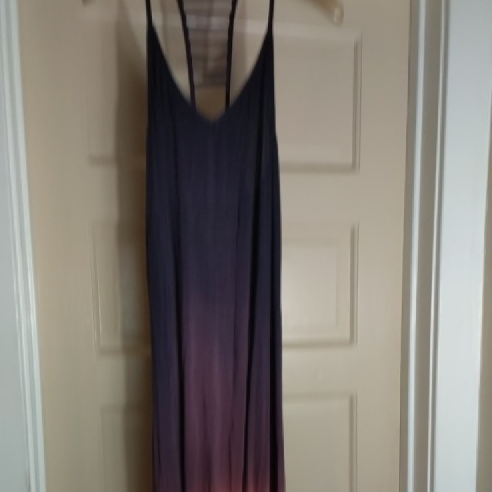 Gradient Maxi Dress with Strappy Back